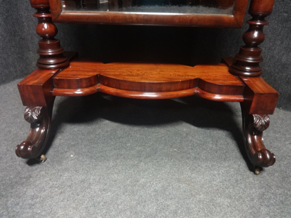 Very Good Victorian Mahogany Cheval Mirror View IV