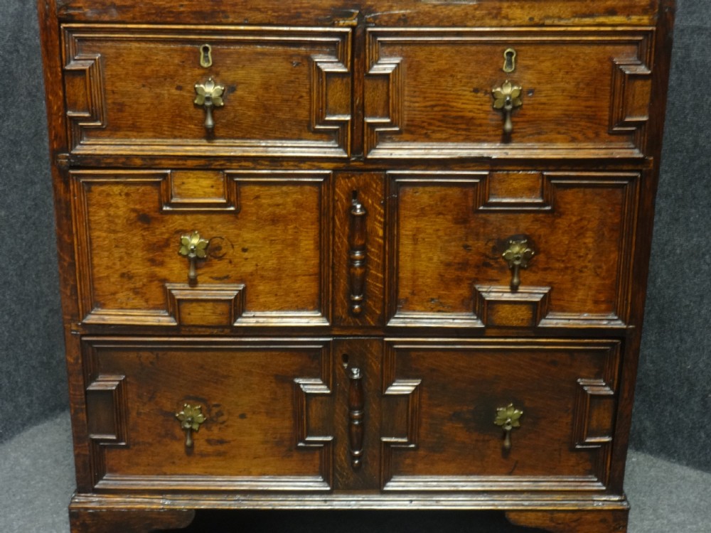 C17th Period  Oak Chest of Small Proportions View II