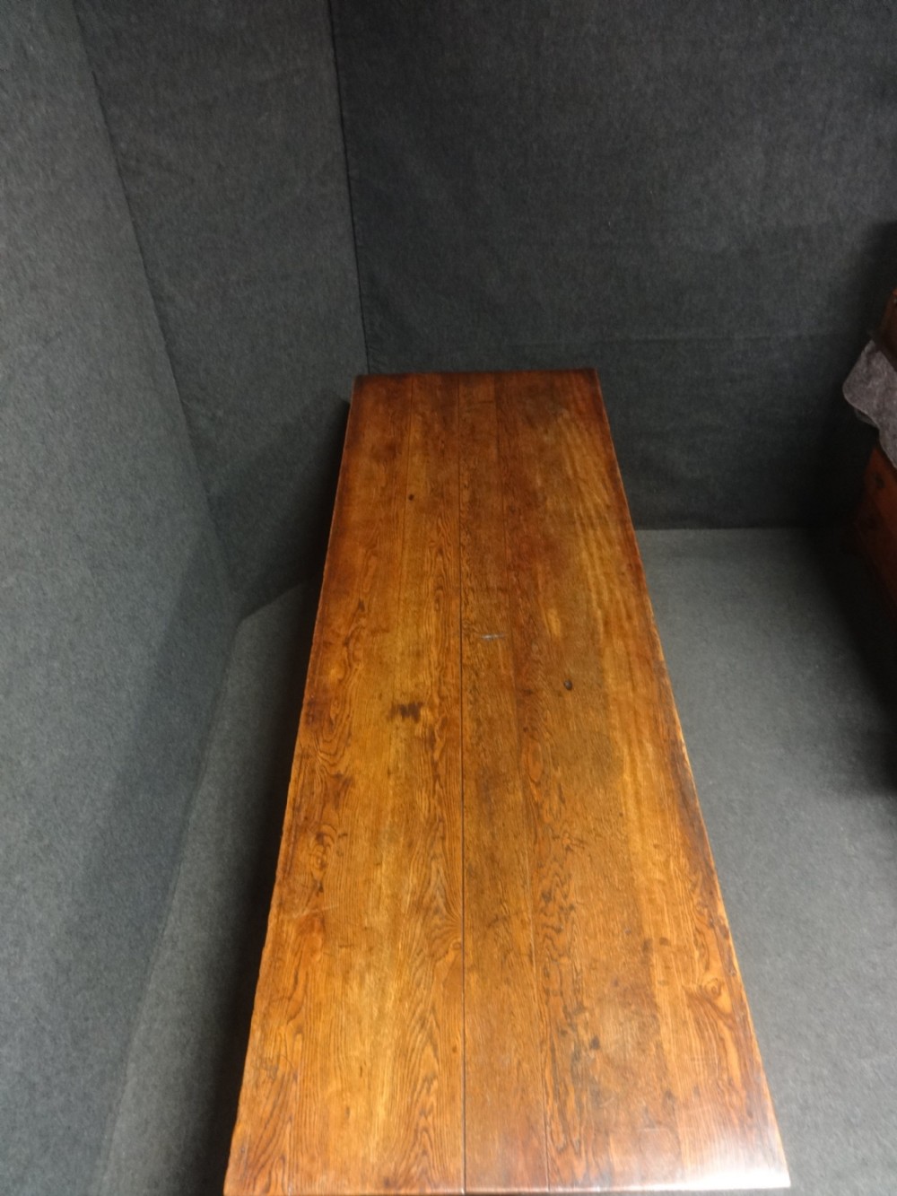 Top Quality 7ft Victorian Oak Trestle Refrectory Table View VI
