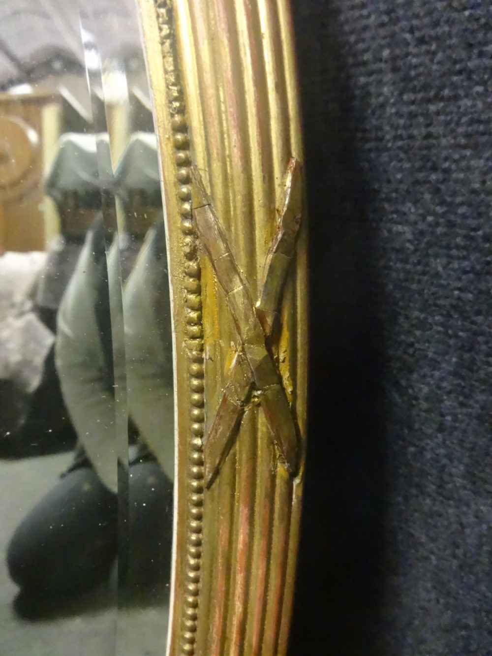 Good Edwardian Oval Gilt Wall Mirror View V