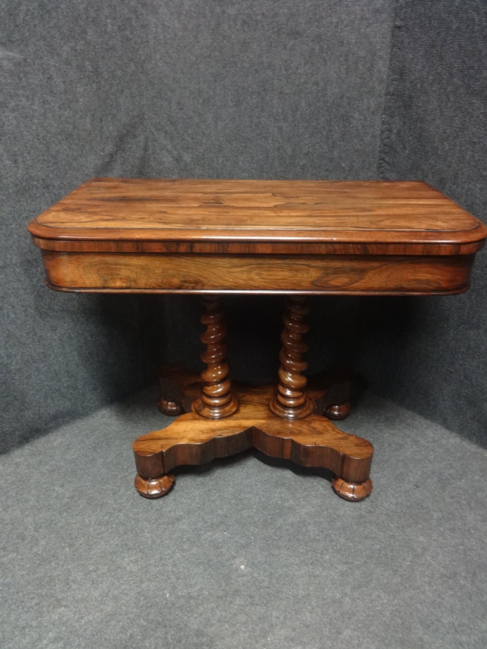 Outstanding William 4th Rosewood Games Card Table View II
