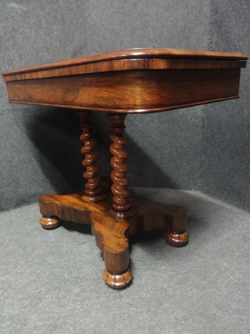 Outstanding William 4th Rosewood Games Card Table View VI