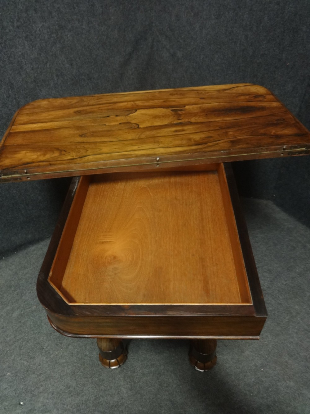 Outstanding William 4th Rosewood Games Card Table View VII