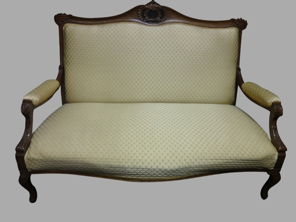 A Very Good French Walnut Settee