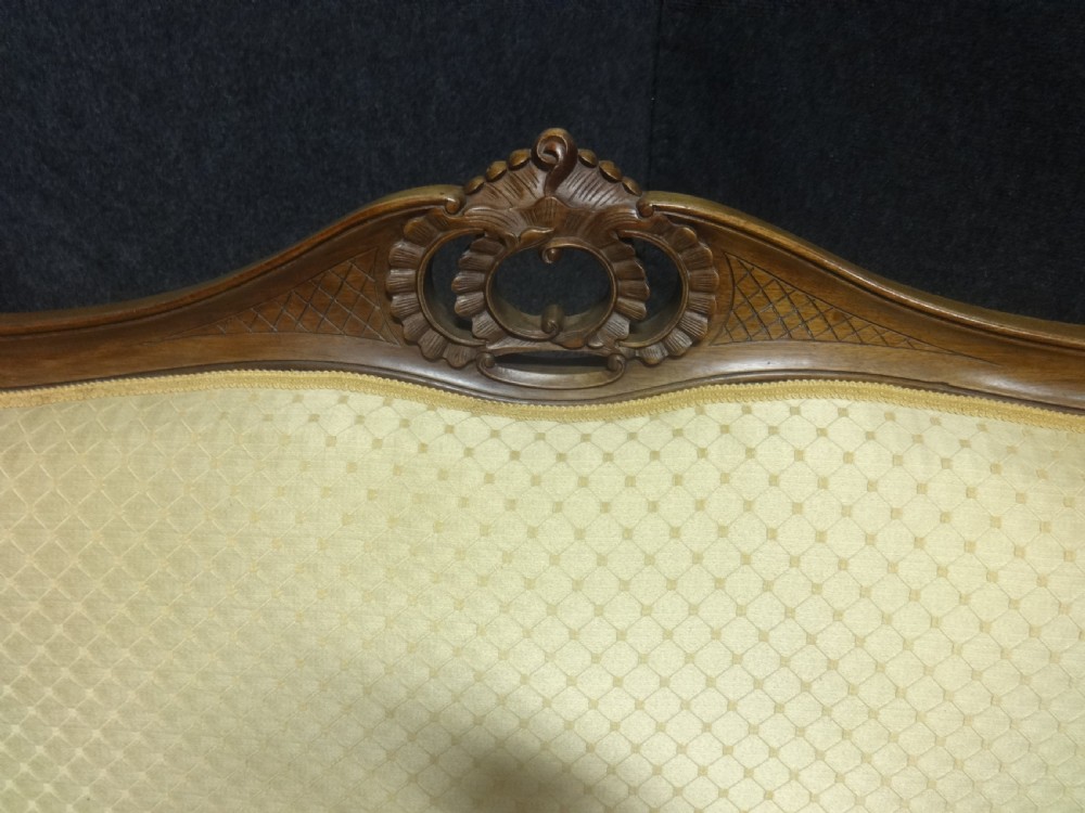 A Very Good French Walnut Settee View III