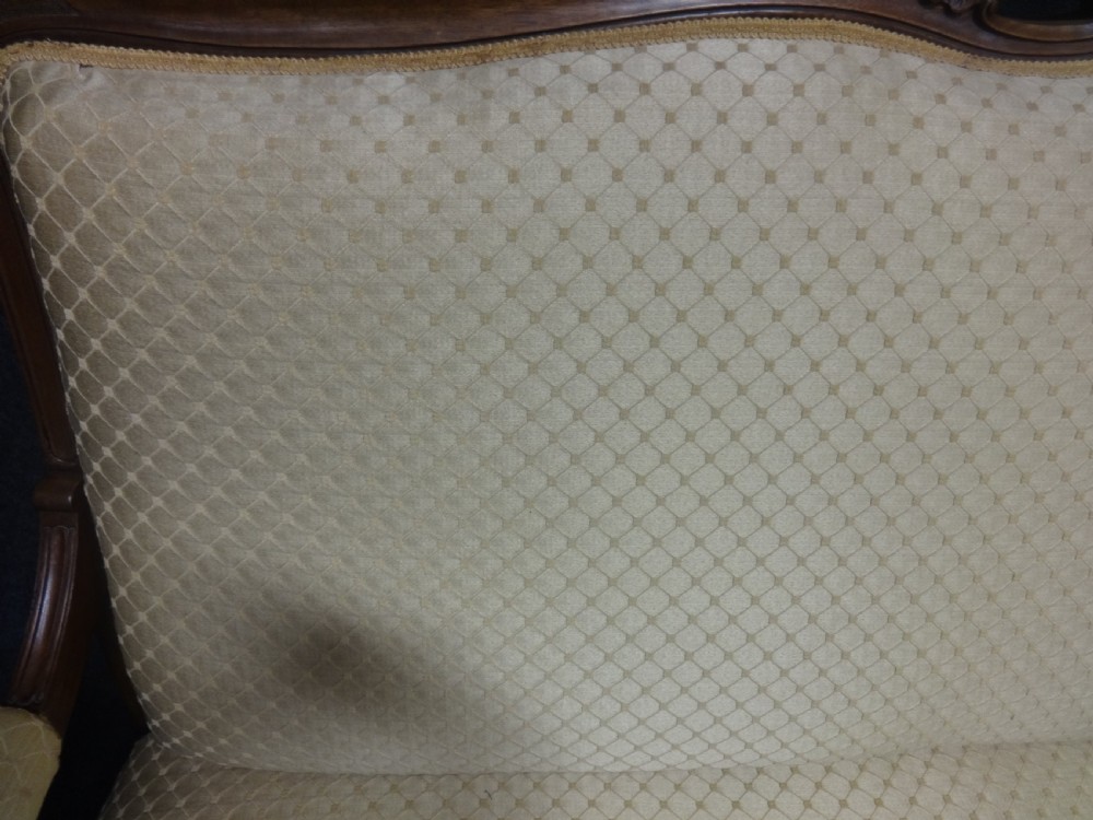 A Very Good French Walnut Settee View V