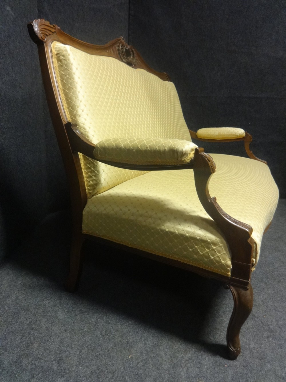 A Very Good French Walnut Settee View VII
