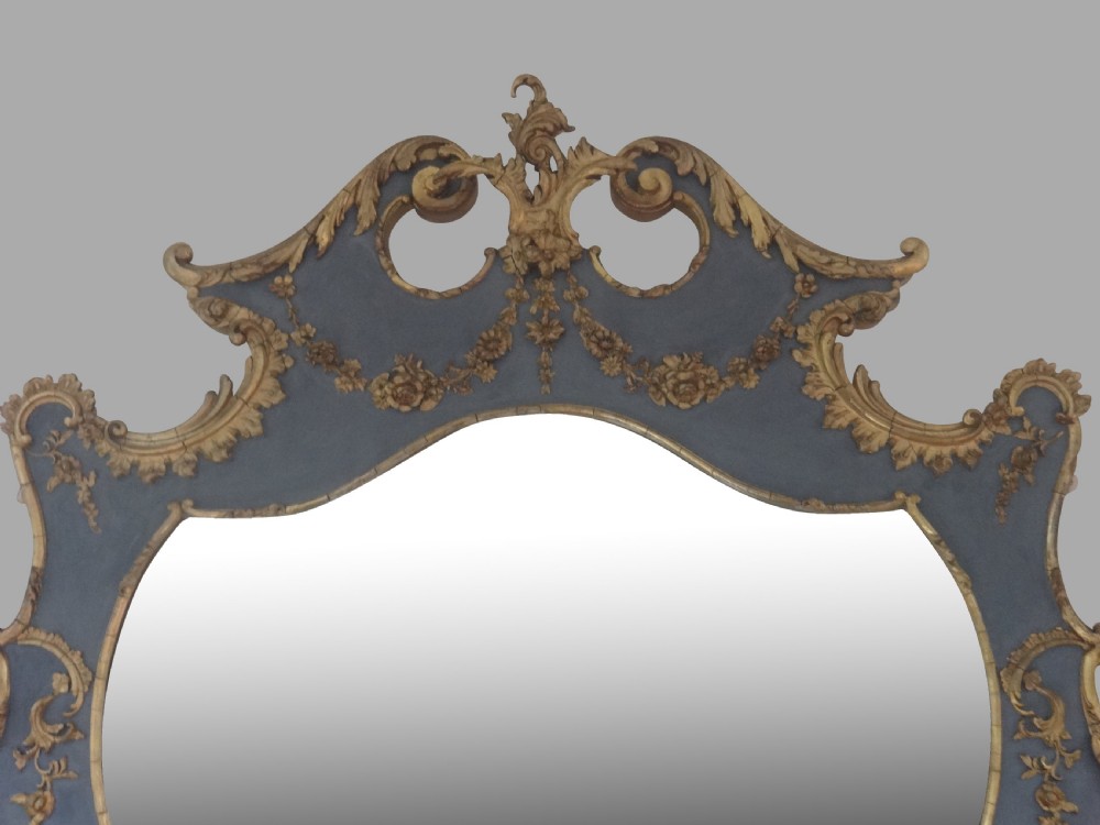 Very Good Victorian Parcel Gilt Overmantle Mirror View VIII