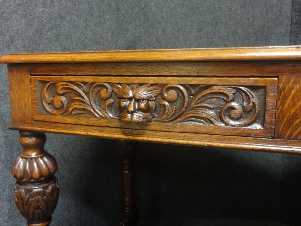 Very Good Oak Writing  Desk View V