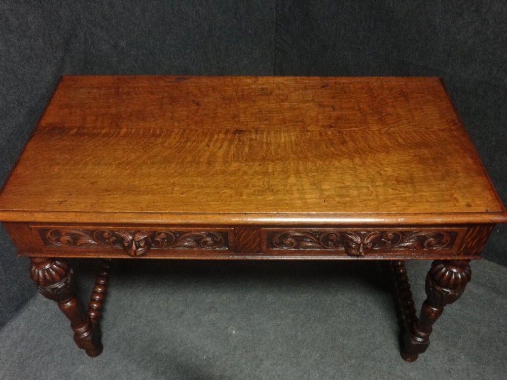 Very Good Oak Writing  Desk View VI