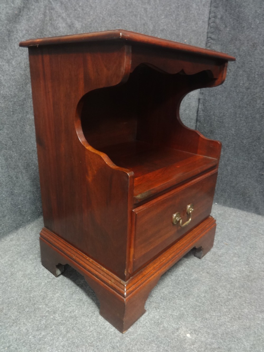 Pair Solid Mahogany Bedside Cabinets View IV