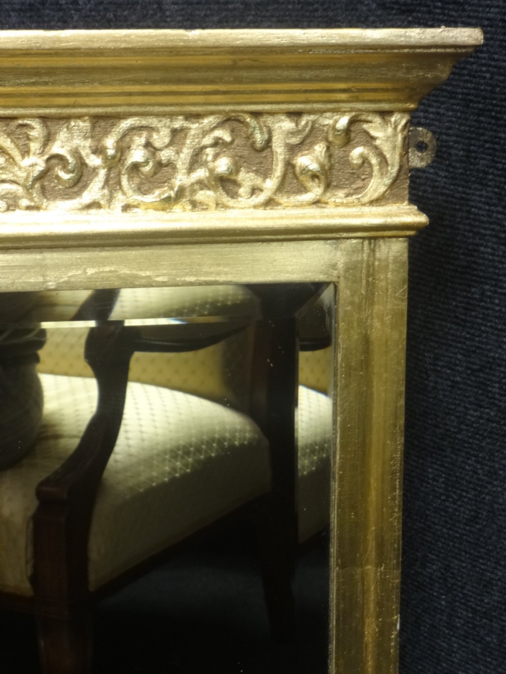 Fine English Gilt Overmantle Mirror View III