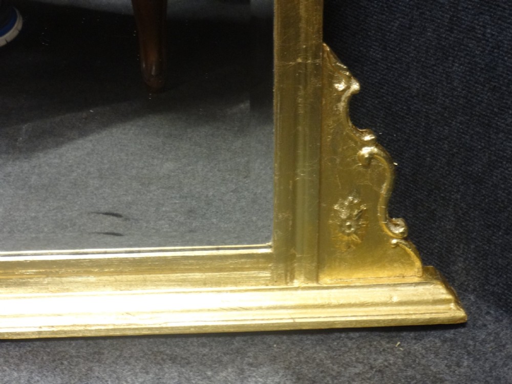 Fine English Gilt Overmantle Mirror View IV