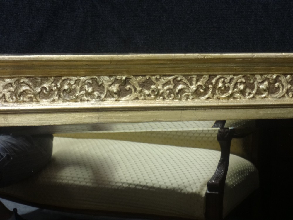 Fine English Gilt Overmantle Mirror View V