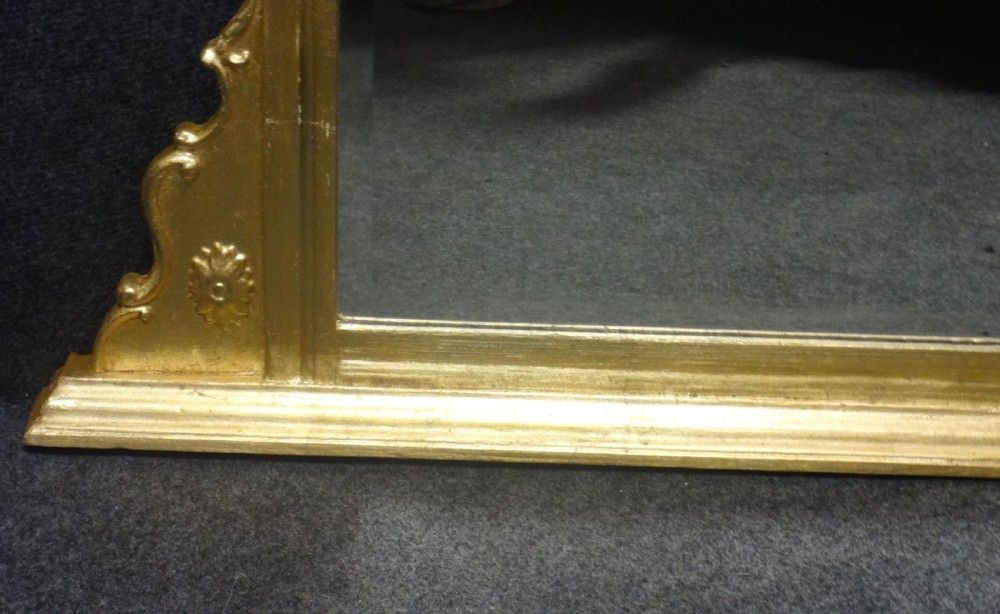 Fine English Gilt Overmantle Mirror View VI