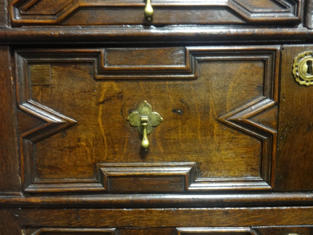 Excellent Quality C17th Oak Two Piece Chest of Drawers View VII