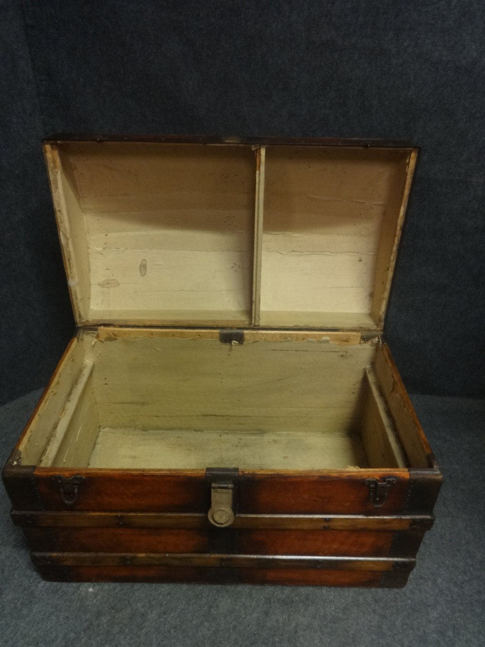 Leather Covered Domed Top Trunk View VI