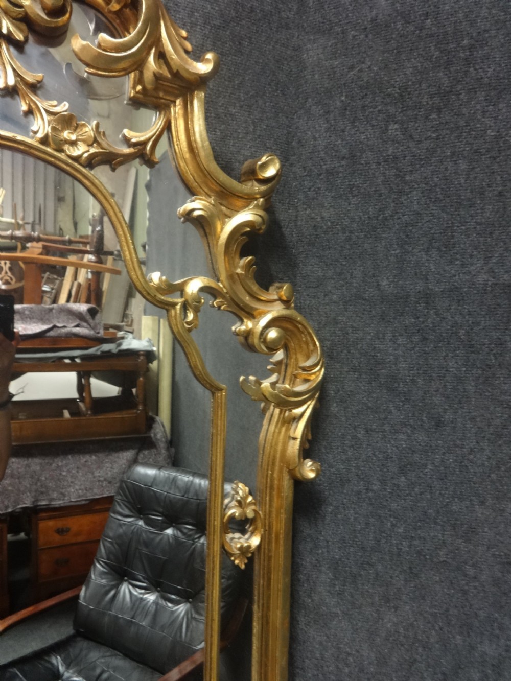 Pair Large Gilt Mirrors View V