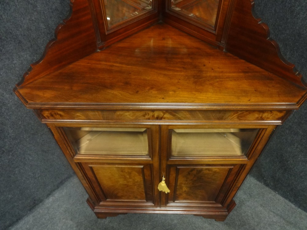 Top Quality Mahogany Corner Display Cabinet View V