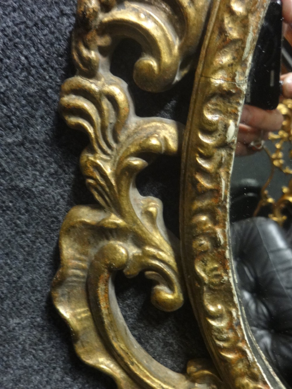 Good Pair Gilt Oval Wall Mirrors View V
