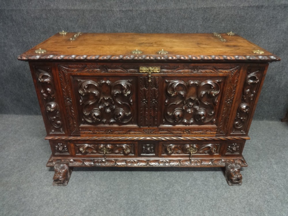 Very Good Walnut Cassone View II