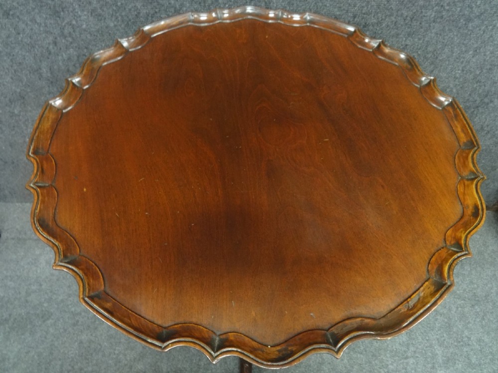 Very Good Mahogany Pedestal Occasional Table View II