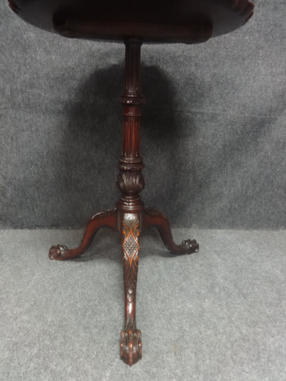 Very Good Mahogany Pedestal Occasional Table View III