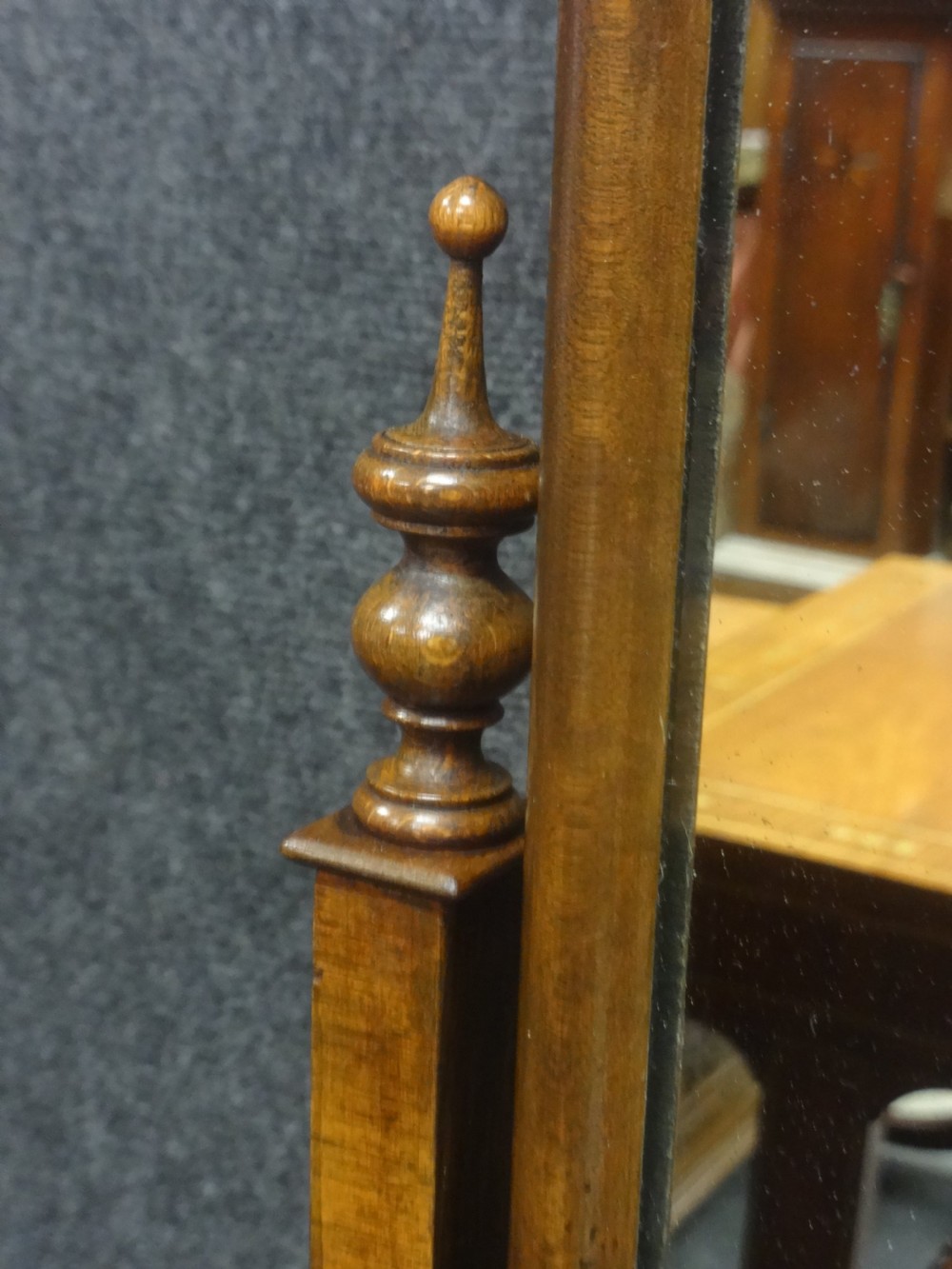 Good  Walnut Cheval Mirror View II