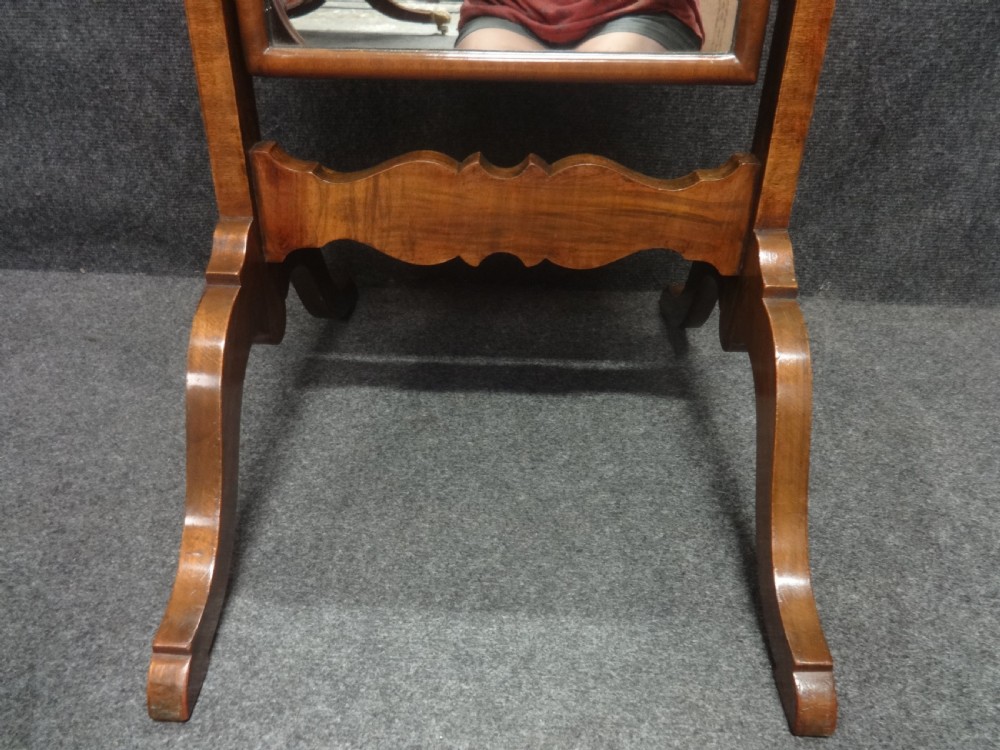 Good  Walnut Cheval Mirror View III