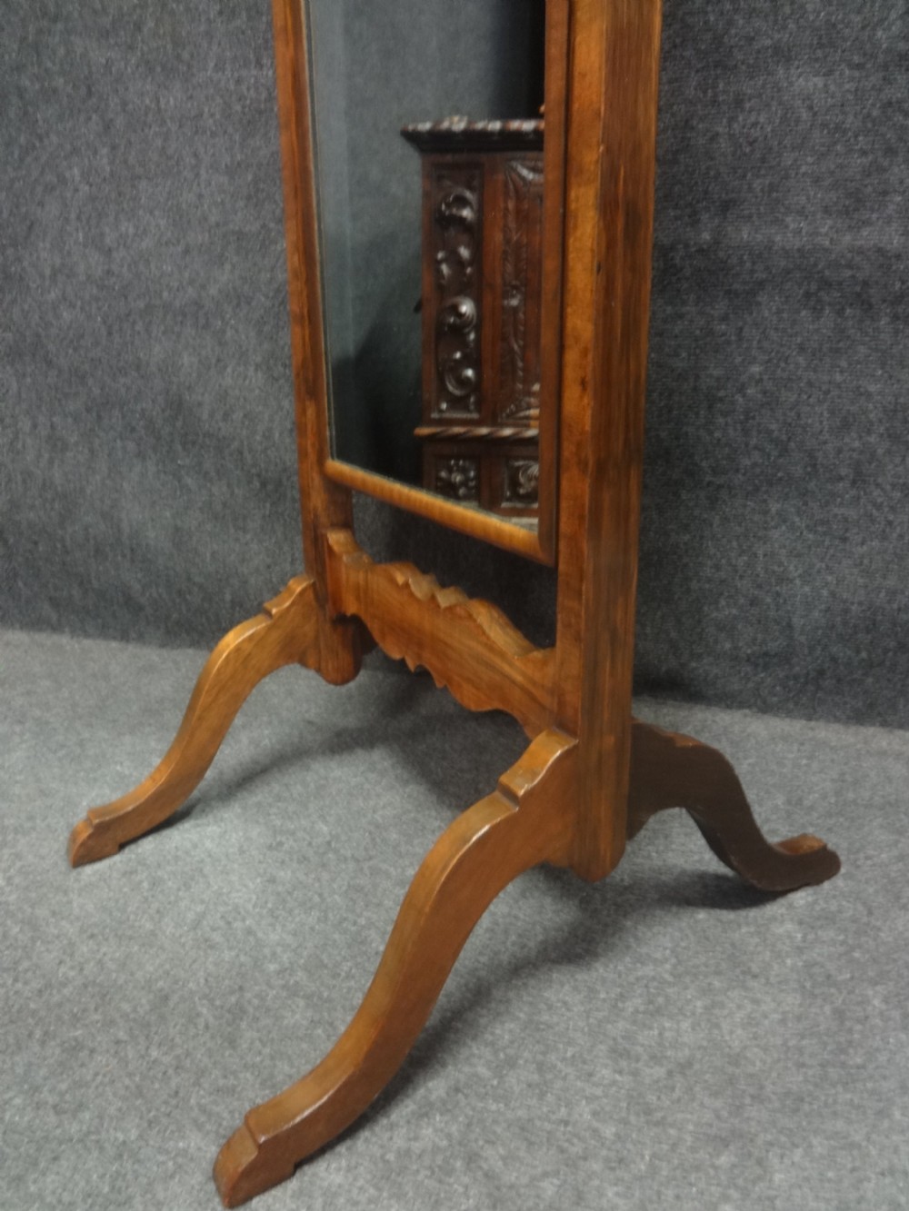 Good  Walnut Cheval Mirror View IV