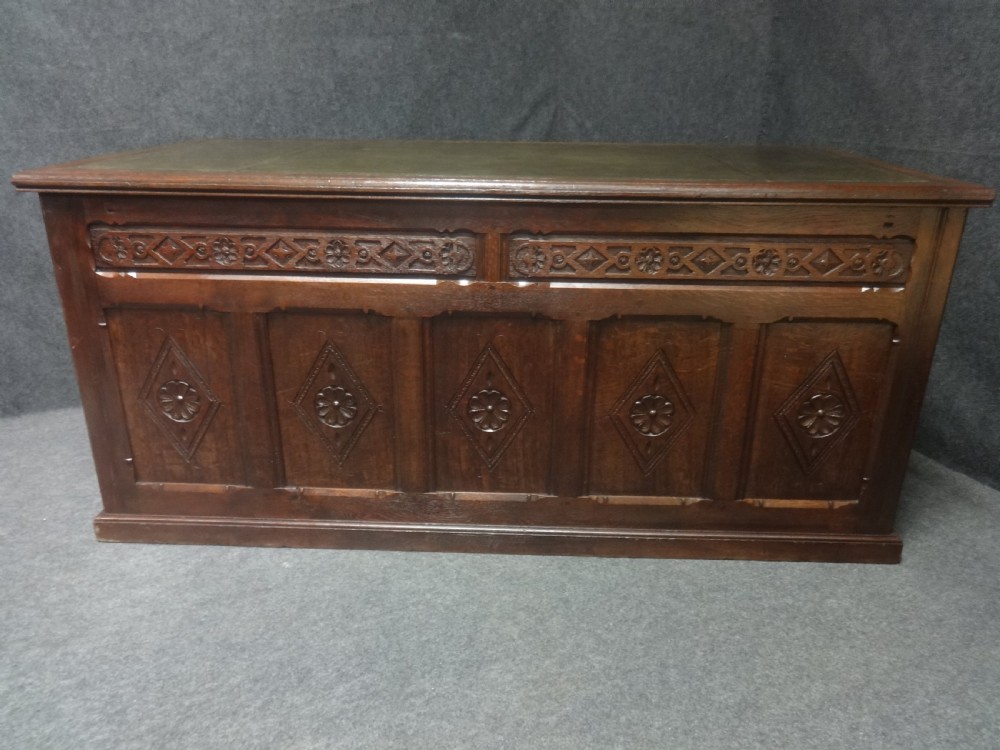 Outstanding Victorian Oak Kneehole Desk View II
