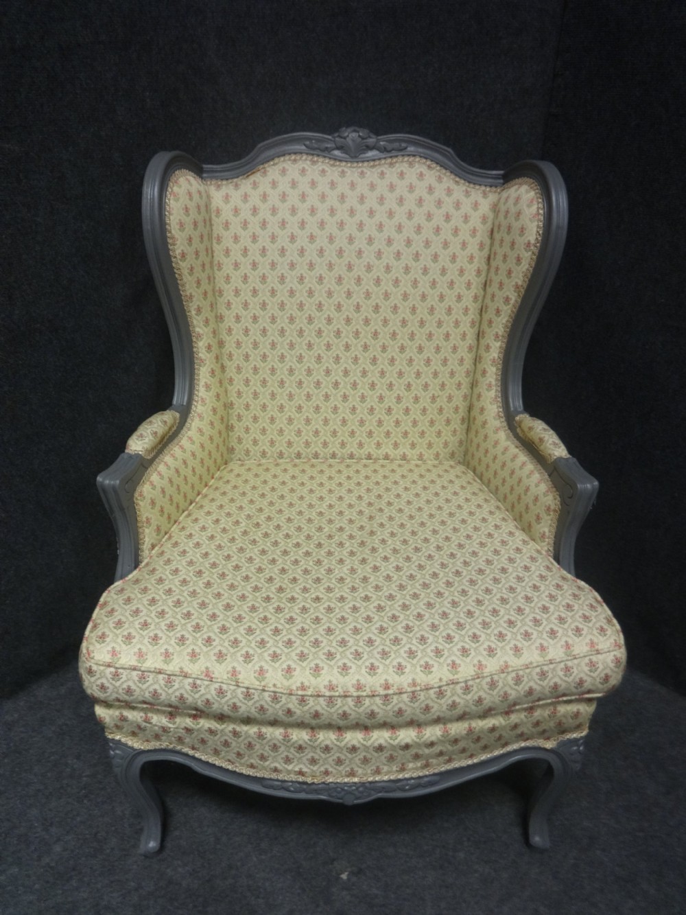 A good Pair French Painted Wing Armchairs View III