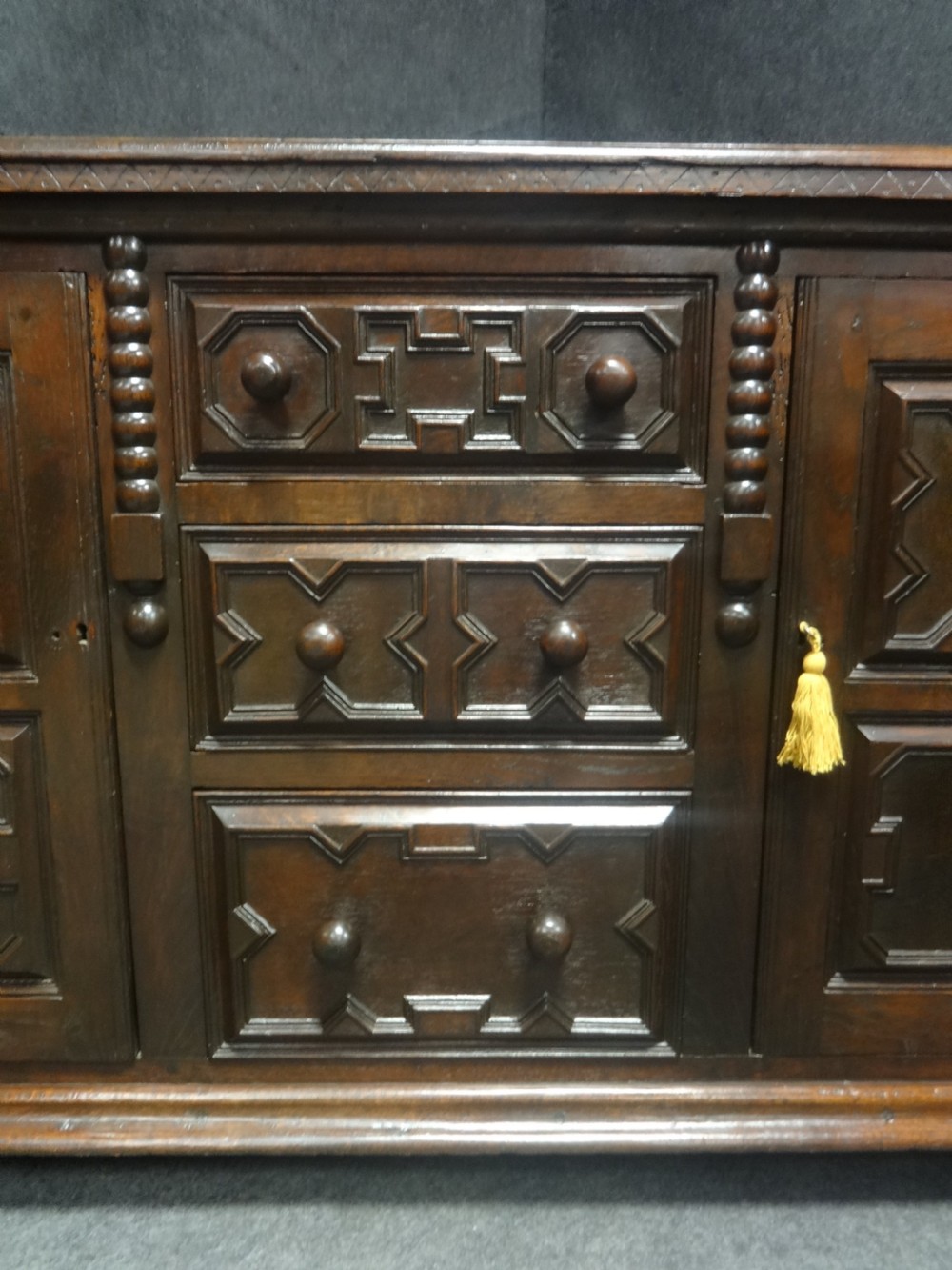 Lovely Victorian  Oak Dresser Base Sideboard View IV