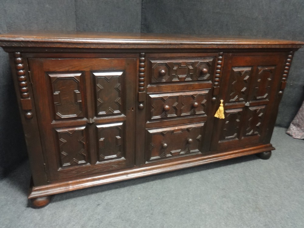 Lovely Victorian  Oak Dresser Base Sideboard View XII