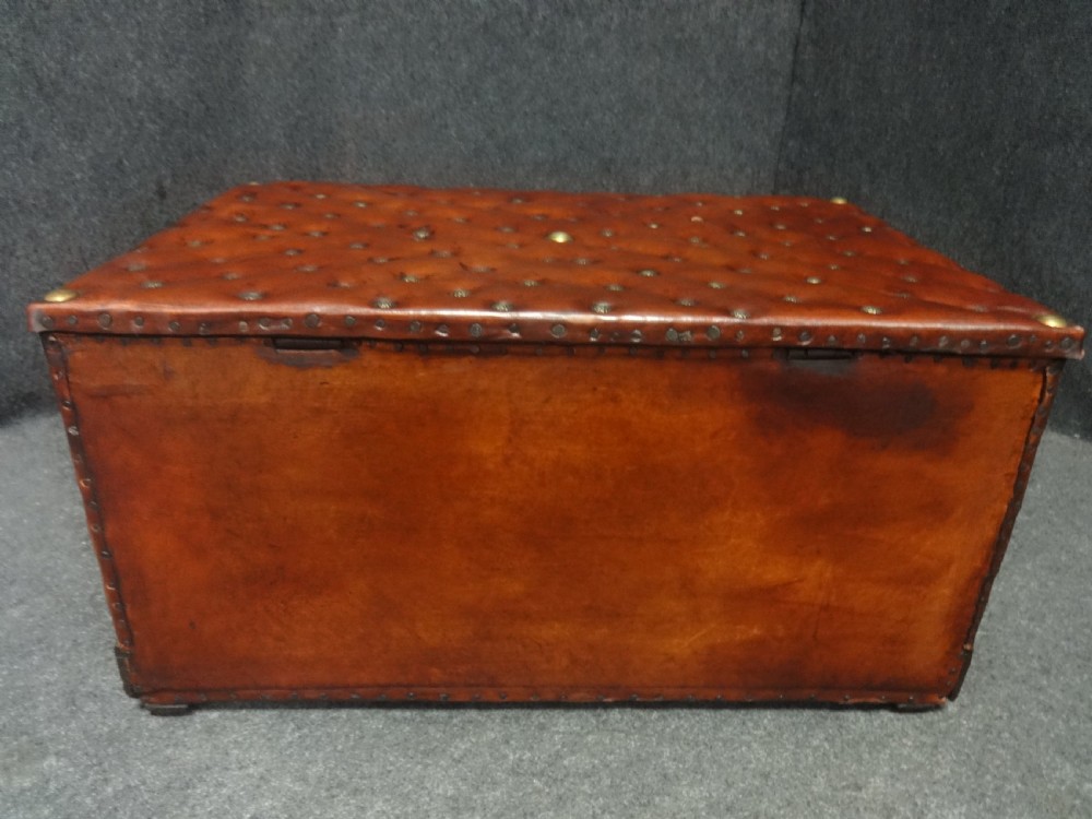 Good Leather Covered and Brass Studded  Box View IV