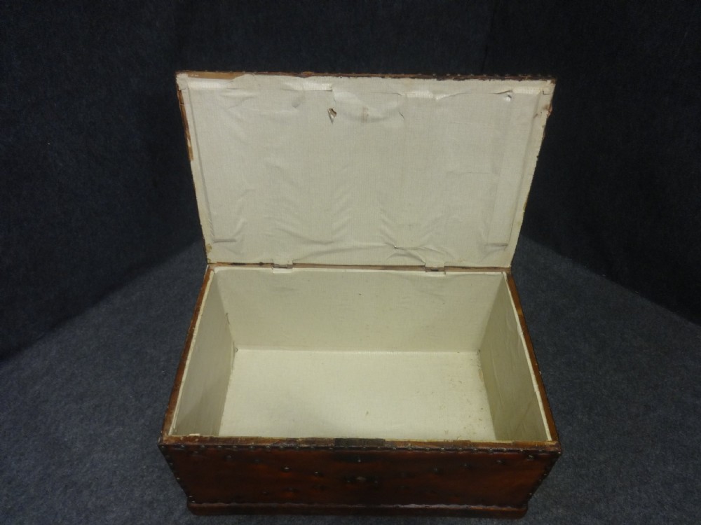 Good Leather Covered and Brass Studded  Box View VIII