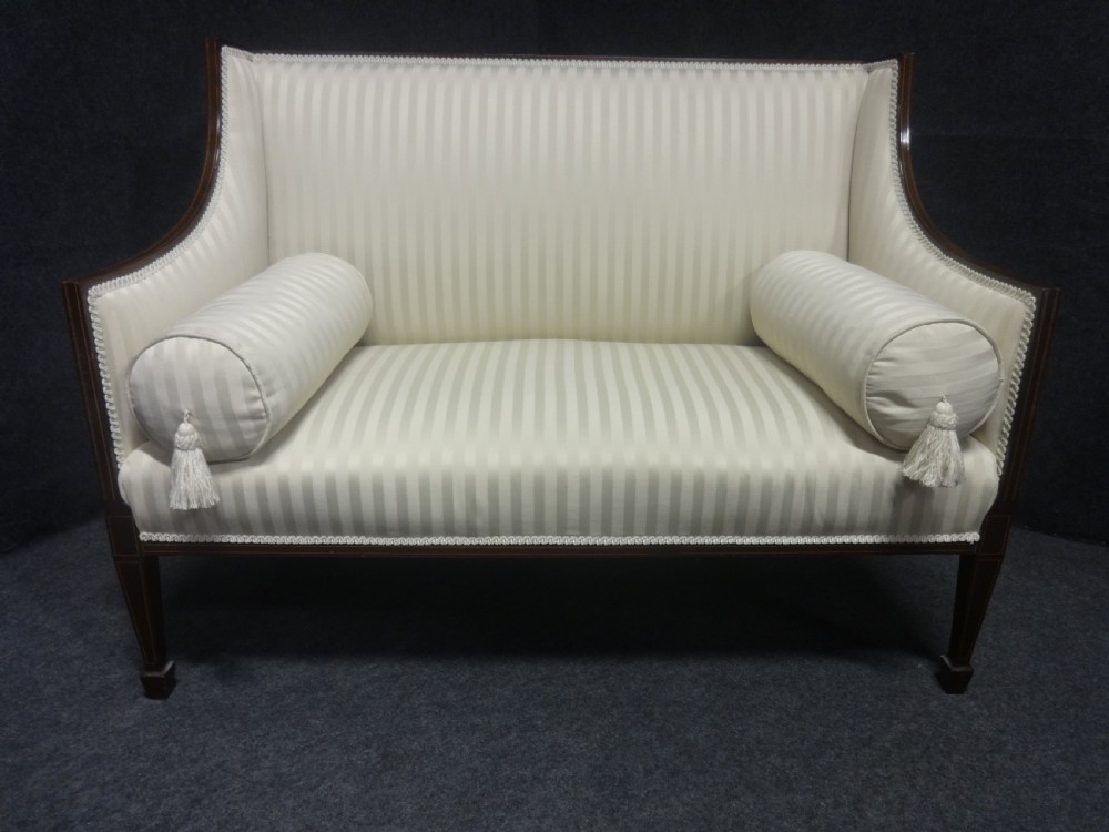 Superb Inlaid Mahogany Three Piece Suite View II