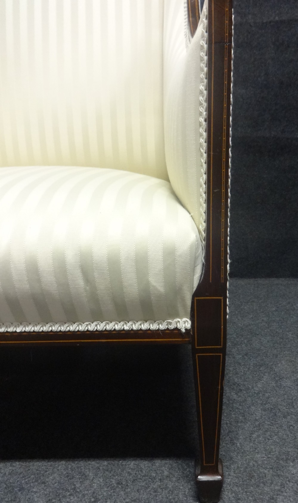 Superb Inlaid Mahogany Three Piece Suite View XI