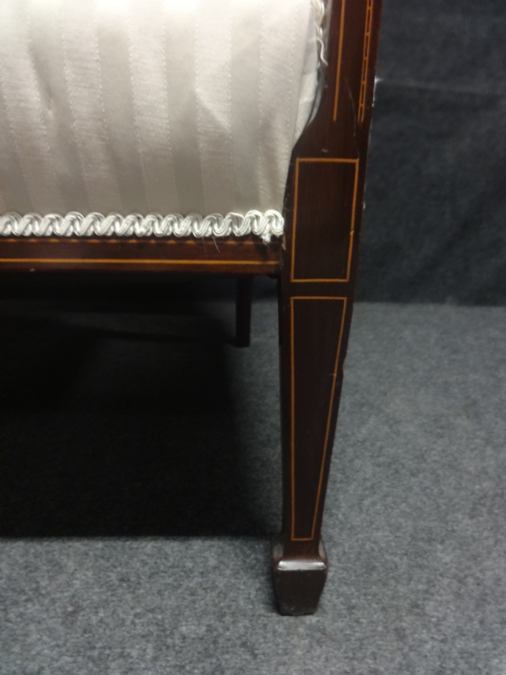 Superb Inlaid Mahogany Three Piece Suite View XII