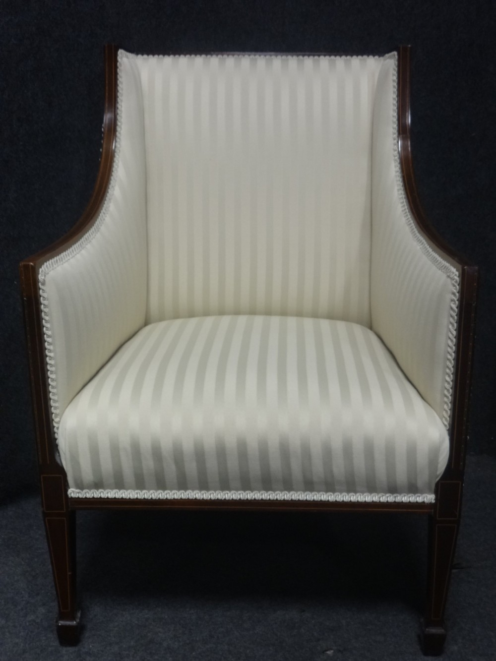 Superb Inlaid Mahogany Three Piece Suite View XIV