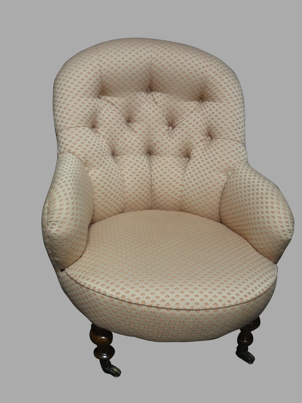 Very good Quality Mahogany Upholstered Easy Chair