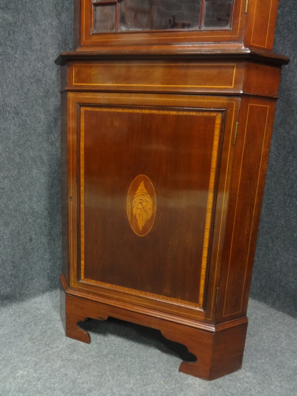 A Very Good Quality Inlaid Mahogany Corner Cabinet View V