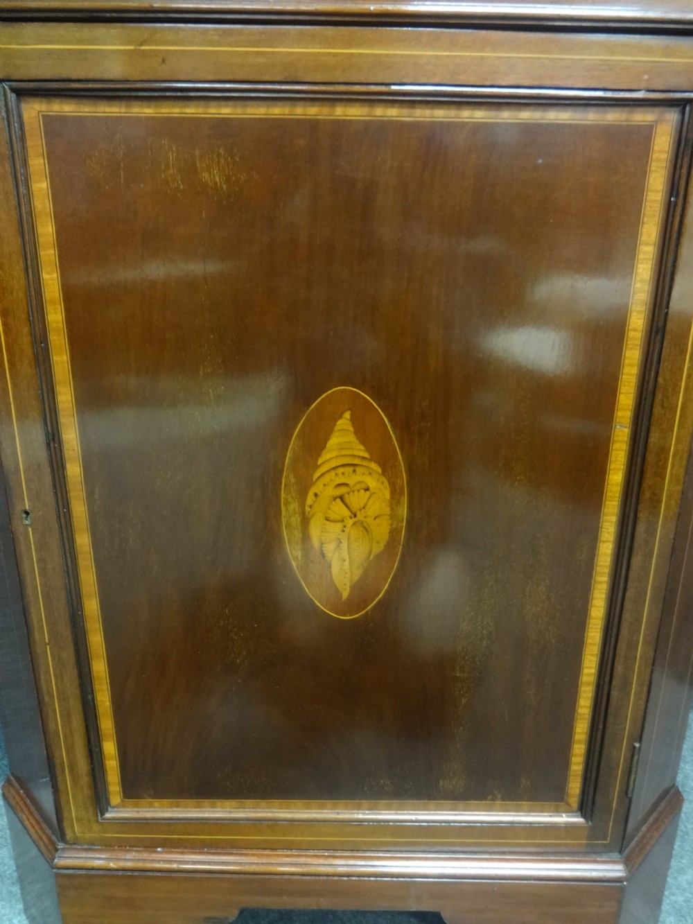 A Very Good Quality Inlaid Mahogany Corner Cabinet View VII