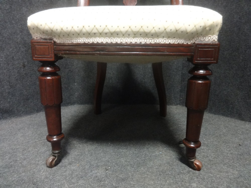 Set Six Victorian Walnut Dining Chairs View VII