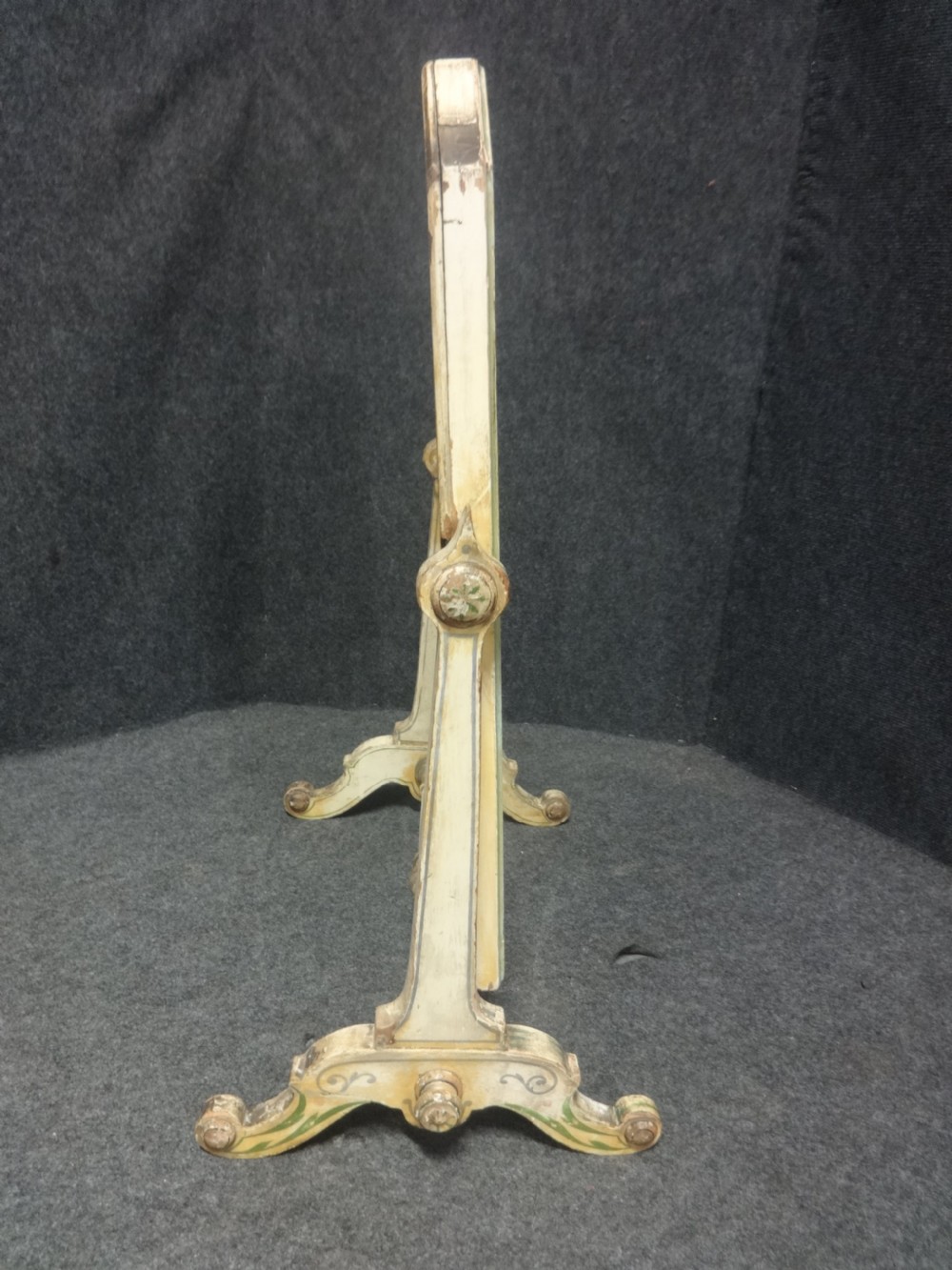Victorian Original Painted Toilet  Dressing Swing Mirror View IV