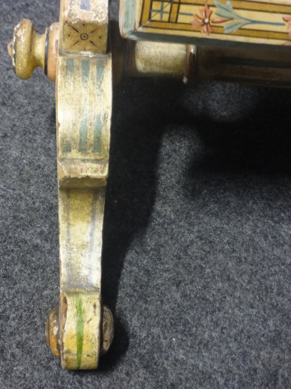 Victorian Original Painted Toilet  Dressing Swing Mirror View X