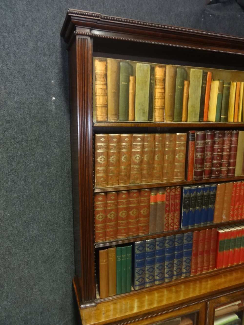 Impressive Pair of Regency Rosewood Library Bookcases View III
