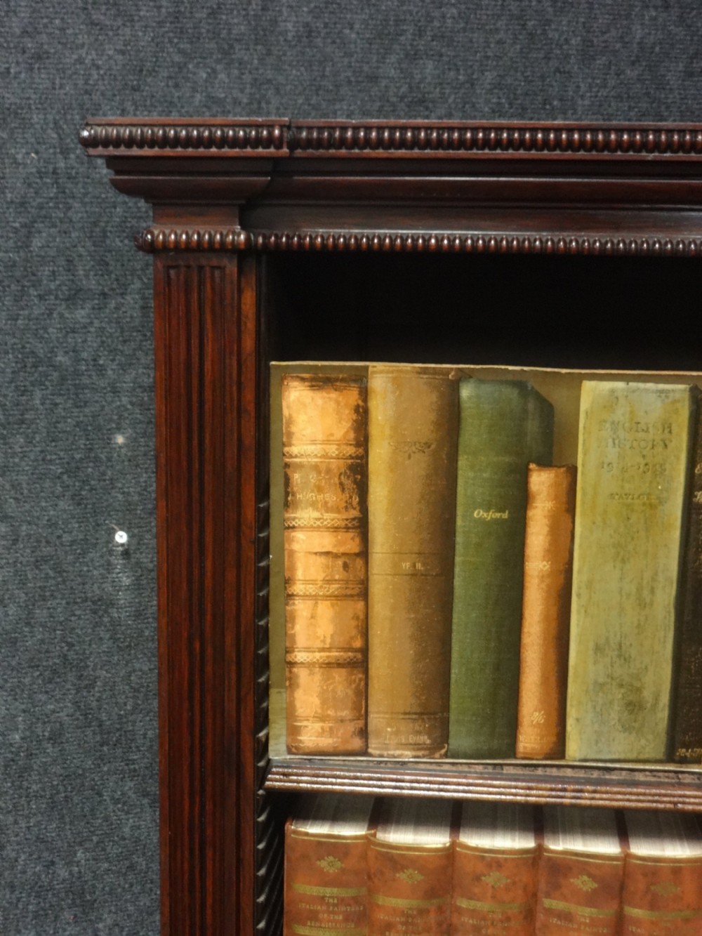 Impressive Pair of Regency Rosewood Library Bookcases View IX