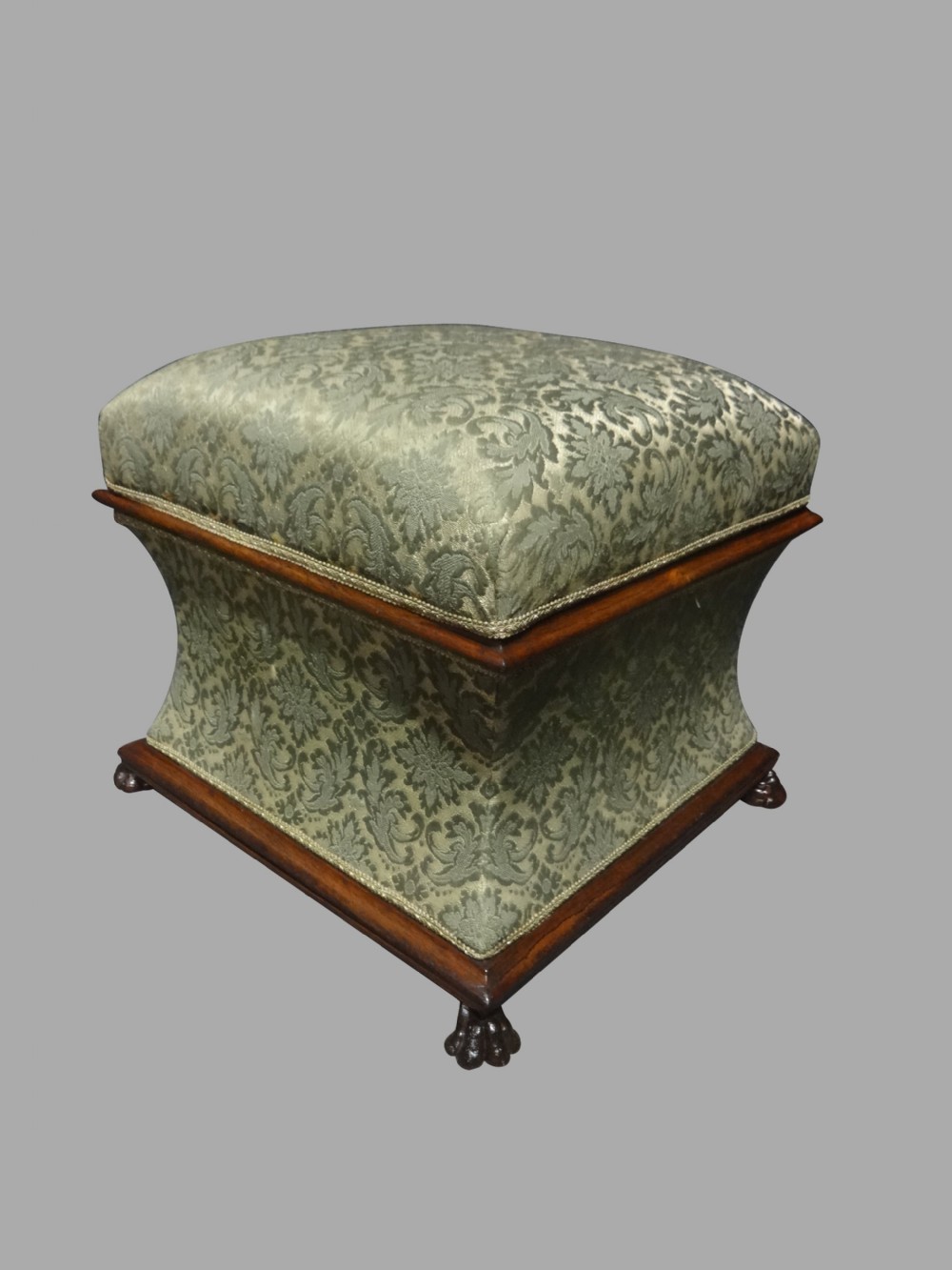 Very Good Regency Rosewood Waisted Ottoman View II