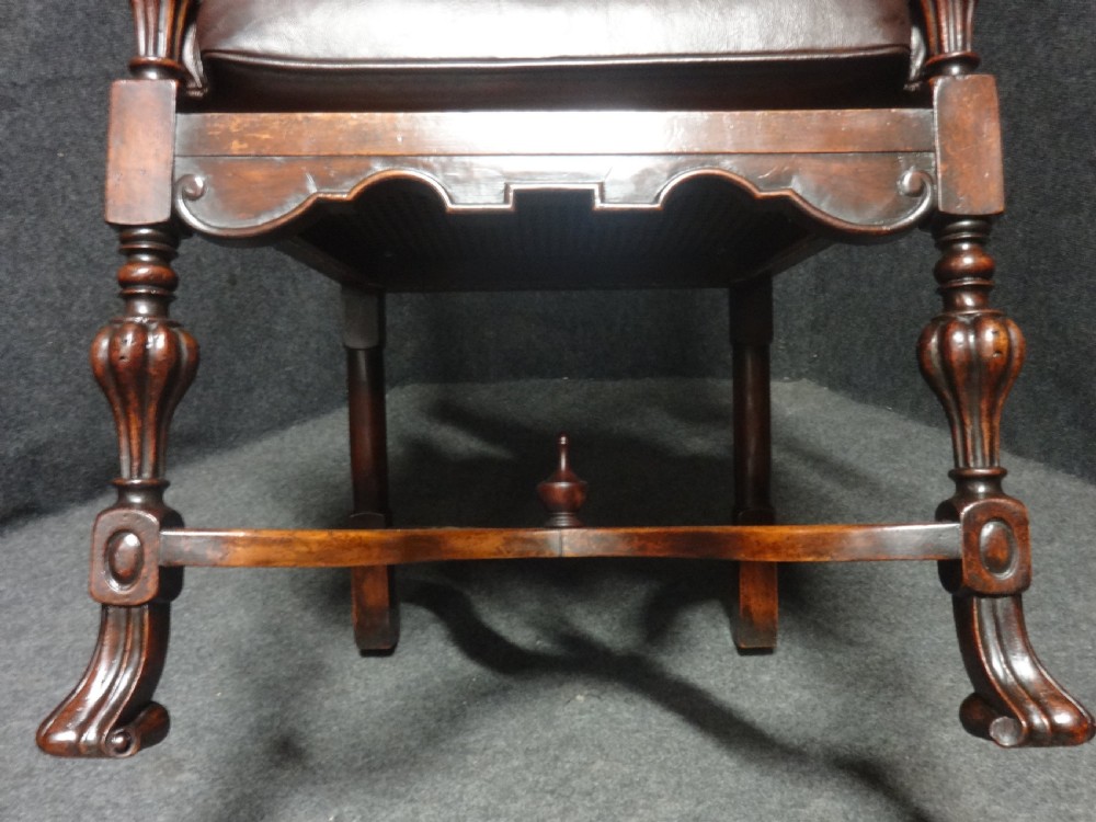 Very Good Quality Walnut Bergere Hall Chair View V